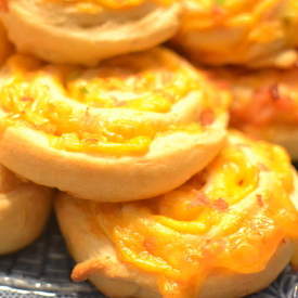 Ham and Cheese Whirls