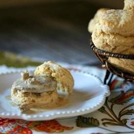 Lightened Biscuits & Sausage Gravy