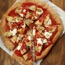 Vegan Eggplant Parmesan Pizza