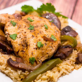 Garlic Pepper Chicken Skillet