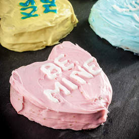 Conversation Heart Cakes