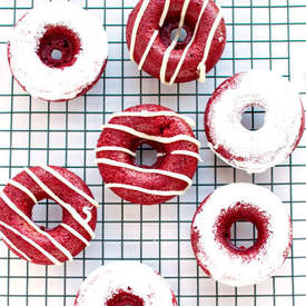 Baked Red Velvet Donuts