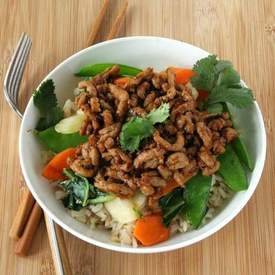 Sesame Pork Stir-Fry Bowl