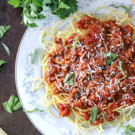 Slow Cooker Spaghetti Bolognese