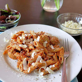 Chicken Meatballs and Pasta RosÃ©