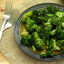 Roasted Broccoli with Sesame Dressing