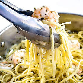 Shrimp Scampi with Linguine