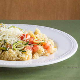 Zucchetti Scampi over Couscous