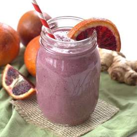 Creamy Ginger Blood Orange Smoothie