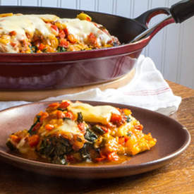 Cheesy Polenta Lasagna with Chard