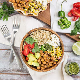 Chickpea & Cauliflower Burrito Bowl