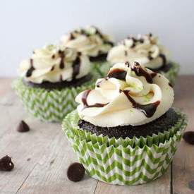 Chocolate Guinness Cupcakes with Irish Cream 