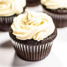 Guinness Cupcakes w/ Baileys Cream