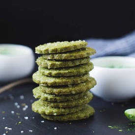 Matcha Shortbread Cookies