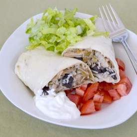 Pork Burritos Enchilada Style