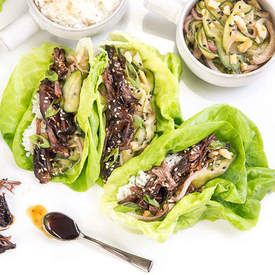 Korean Short Rib Lettuce Wraps