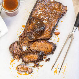 Apricot-Bourbon Glazed Brisket