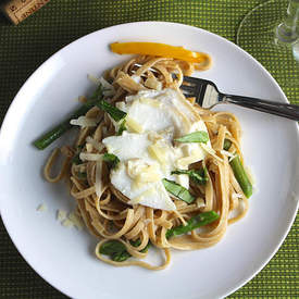 Linguine with Cod and Asparagus