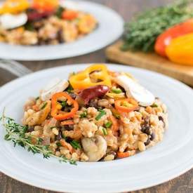 Barley Black Beans Cottage Cheese Medley