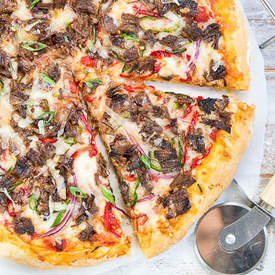 Manchego & Brisket NY Style Pizza