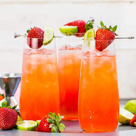 Strawberry Key-Limeade Cocktail 