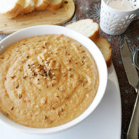 Spicy Roasted Carrot and Red Lentil Soup