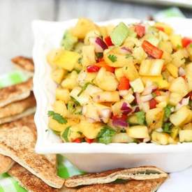 Grilled Pineapple and Mango Salsa