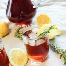 Lemon and Rosemary Sweet Iced Tea