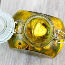 Low Sugar Bread & Butter Pickles