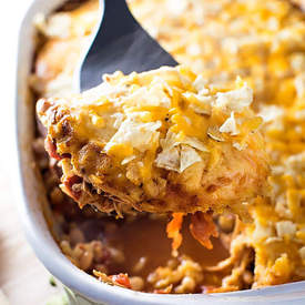 White Chicken Taco Casserole