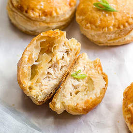 Crab Rangoon Mini Pastry Puffs