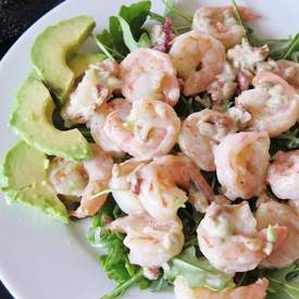 Shrimp Salad with Avocado Ranch Dressing