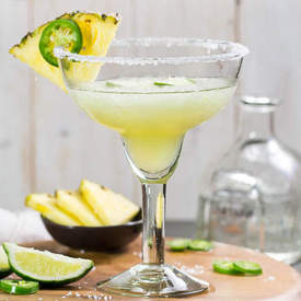 Pineapple Jalapeno Margarita Slushie