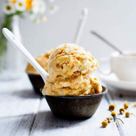 Chamomile Honeycomb Ice Cream