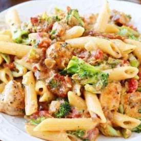 Cheesy Chicken Bacon Broccoli Pasta Recipe