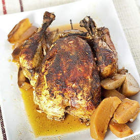 SLOW COOKER ROASTED CHICKEN