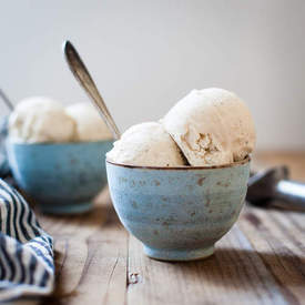 Vegan vanilla bean ice cream