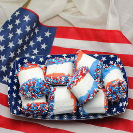 Easy White CHocolate Covered Marshmallows