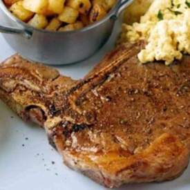 Best T Bone Steak with Hash Browns