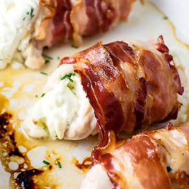 Bacon Wrapped Stuffed Chicken