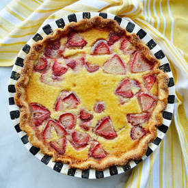 Strawberry Buttermilk Chess Pie