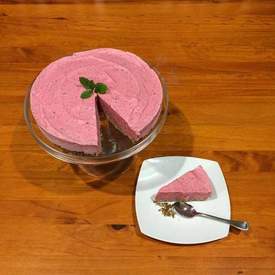 Berry and mint ice cream cake