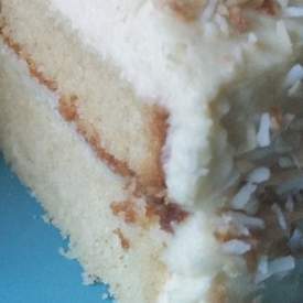 White Chocolate and Coconut Cake