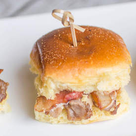 Grilled Bacon & Ribeye Steak Slider
