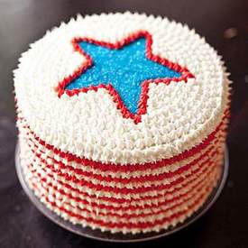 Best 4th of July Red, White and Blue Velvet Cake