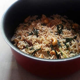 Mint Cashew Pulao