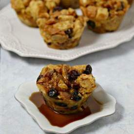 Bacon Bourbon Bread Pudding Muffins