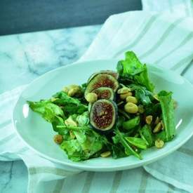 Arugula Salad with Fresh Figs & Peanuts