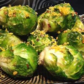 Lemon Zested Brussels Sprouts