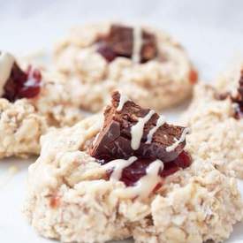 No Bake PB&J Breakfast Cookies